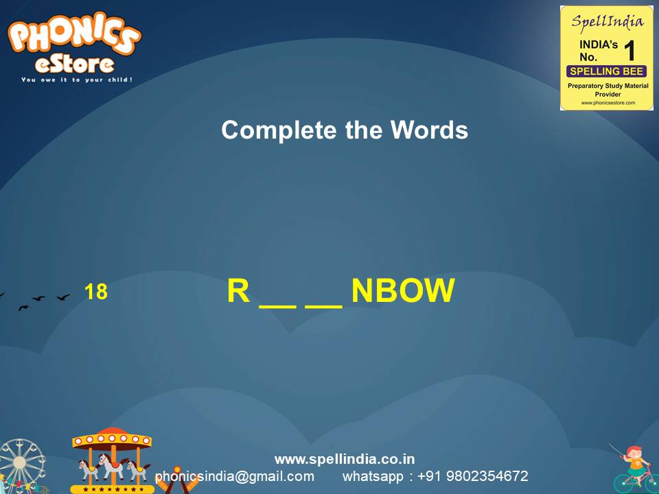 spell-bee-competition-exam-class-1-2-3-4-5-words